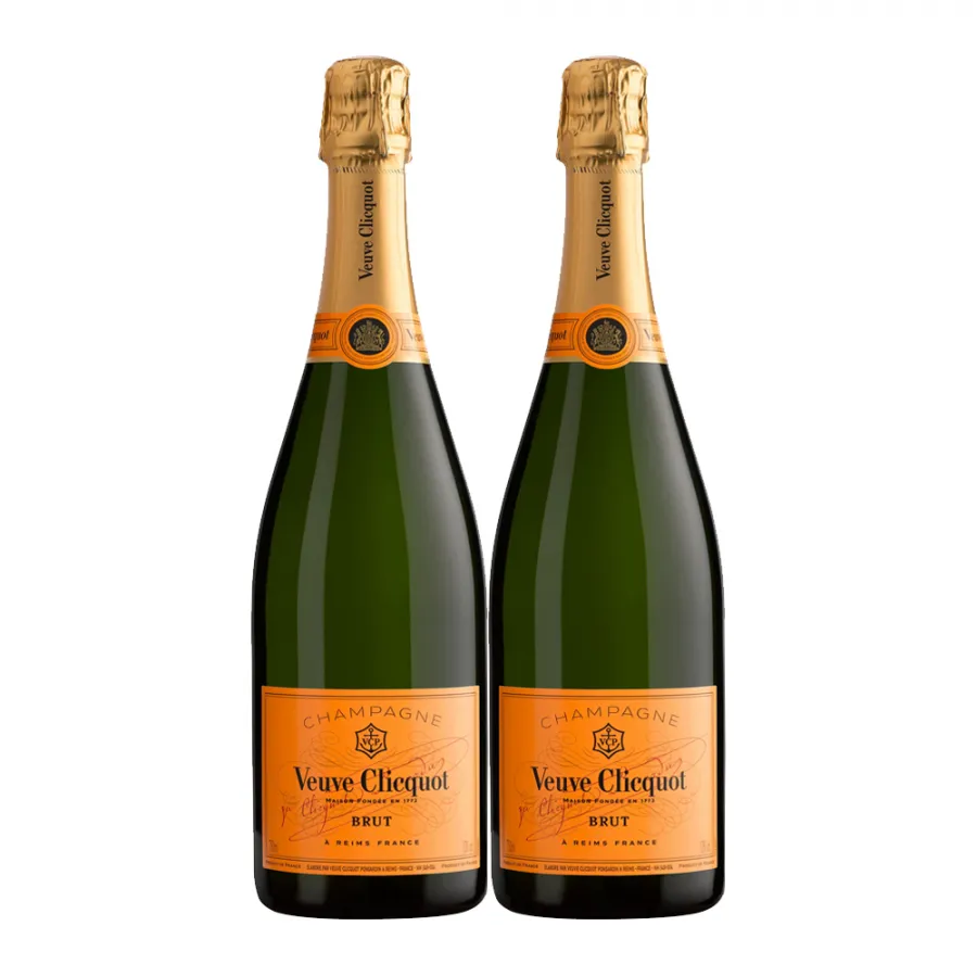 Veuve Clicquot Brut Yellow Label Champagne (Pack of 2)