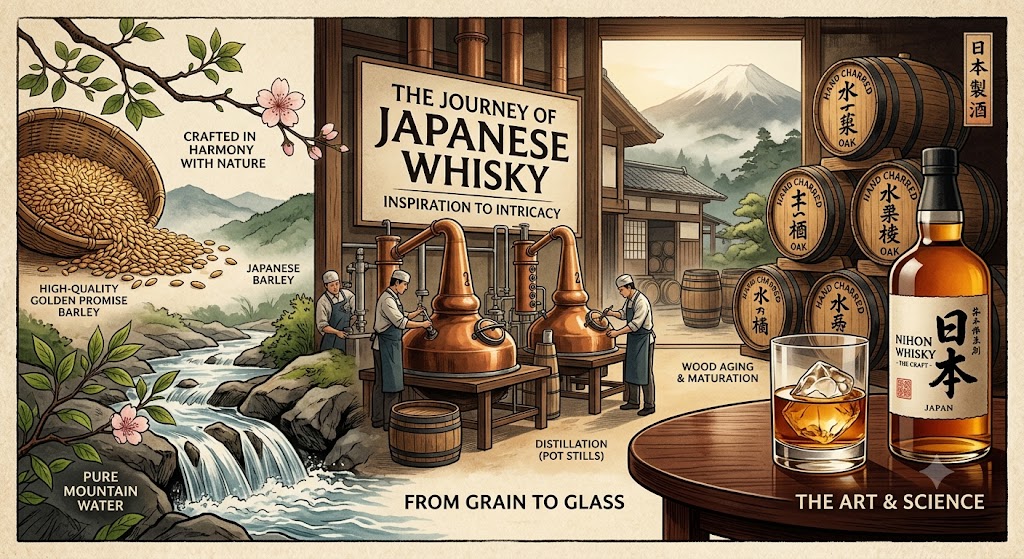From Inspiration to Intricacy of how Japanese whisky is made?