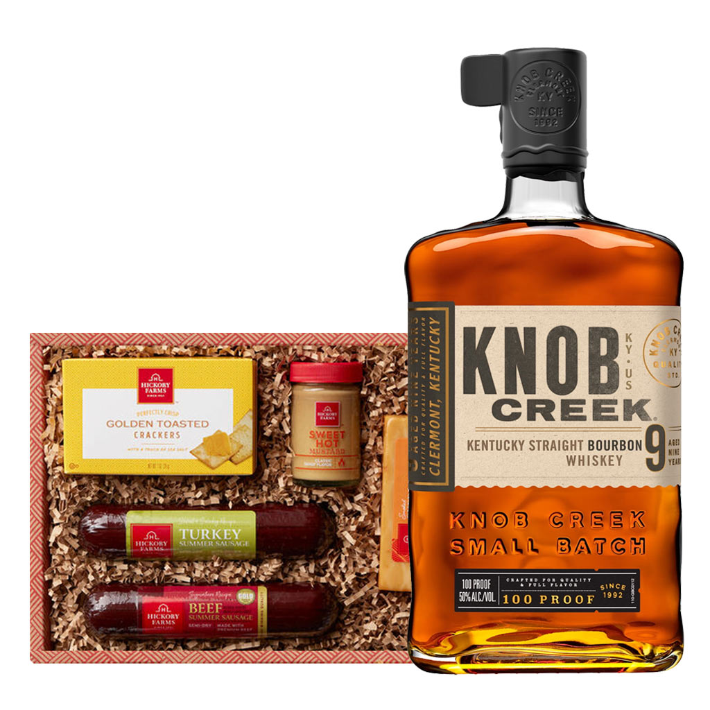 Knob Creek and Cheese Gift Basket