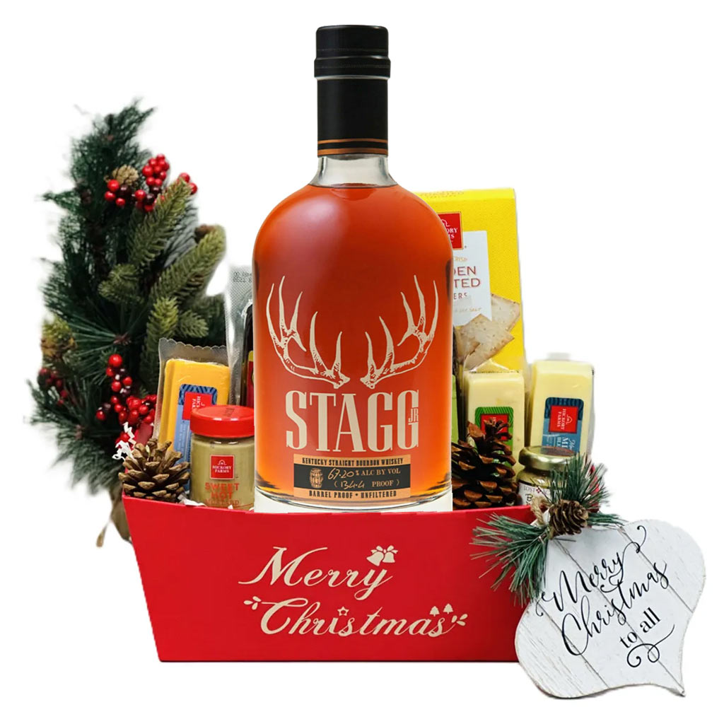 Stagg Jr. Bourbon Christmas Gift Basket