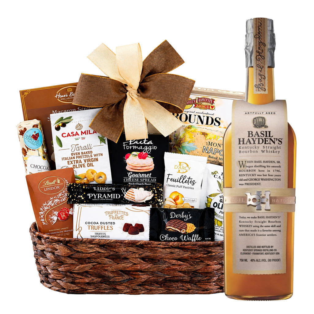Basil Hayden’s Bourbon And Bon Appetit Gourmet Gift Basket
