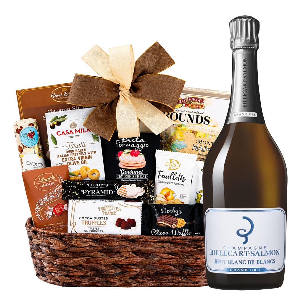 Billecart-Salmon blanc De Blancs And Bon Appetit Gift Basket