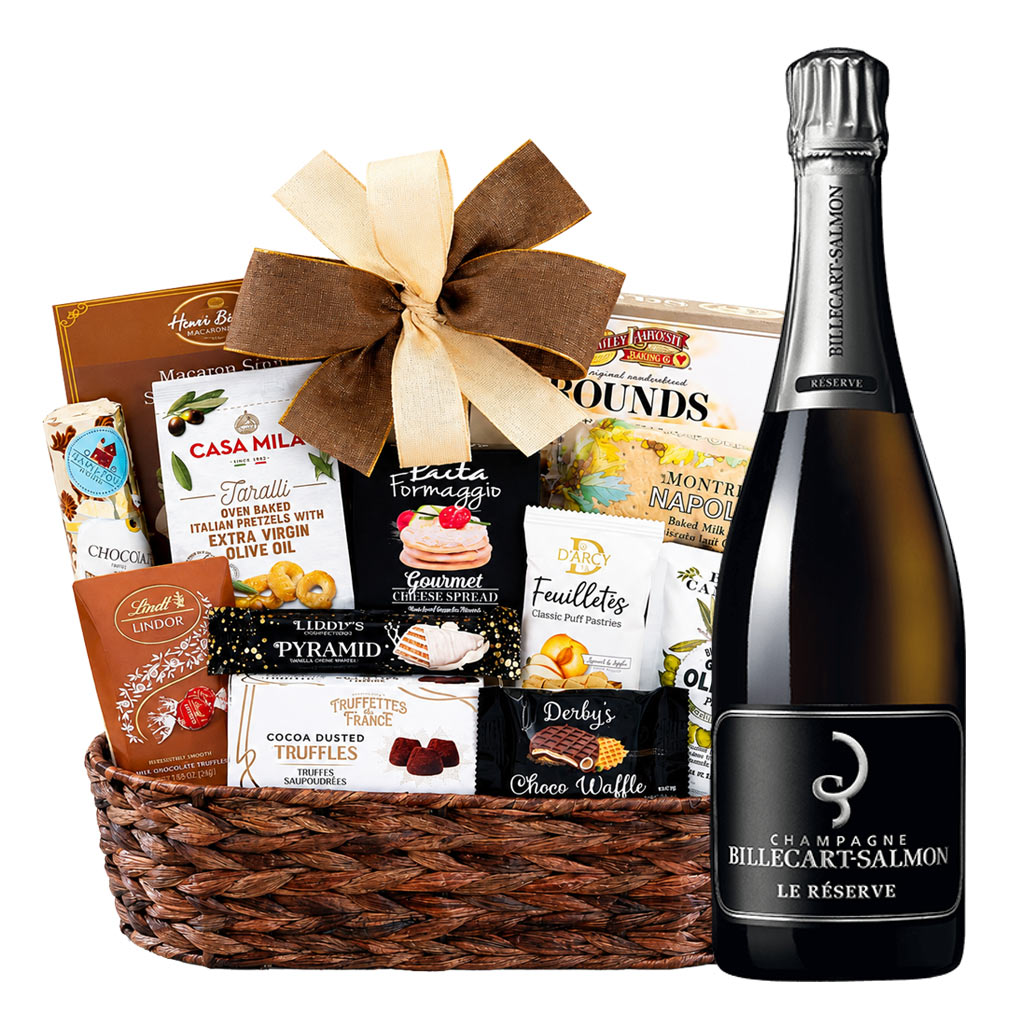 Billecart-Salmon Reserve Champagne And Bon Appetit Gift Basket