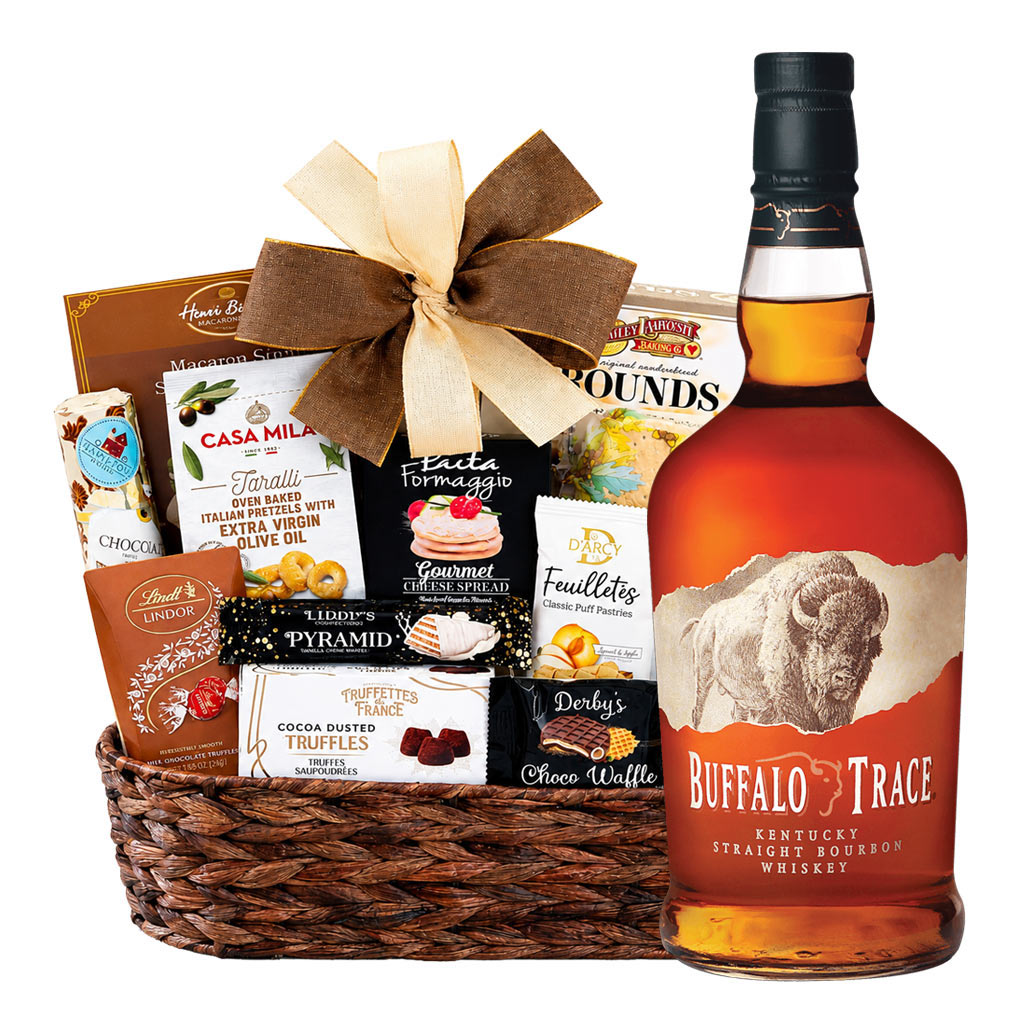 Buffalo Trace Bourbon And Bon Appetit Gourmet Gift Basket