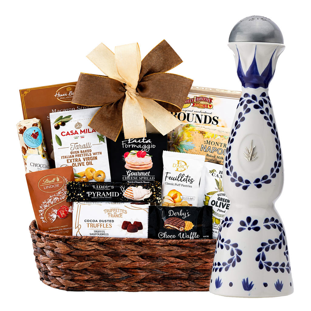 Clase Azul Reposado Tequila and Godiva Gift Basket