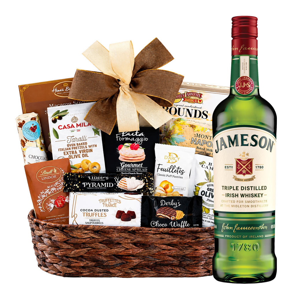 Jameson Irish Whiskey And Bon Appetit Gourmet Gift Basket
