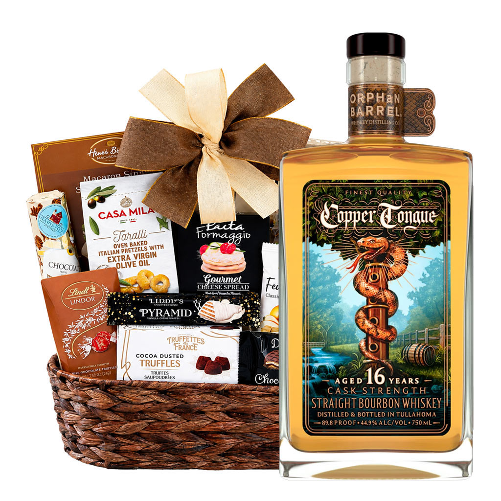 Orphan Barrel Copper Tongue 16 Year Bourbon Gift Basket