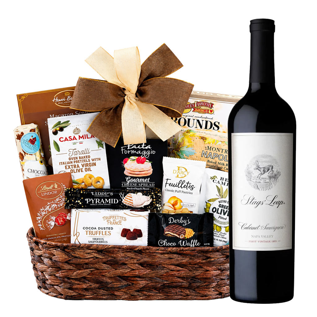 Stags' Leap Cabernet Sauvignon Wine And Bon Appetit Gourmet Gift Basket