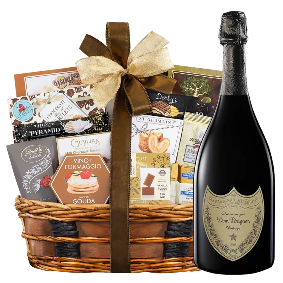 Dom Perignon Brut Champagne Gift Basket 