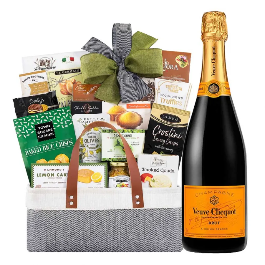 Veuve Clicquot Brut And Connoisseur Gift Basket