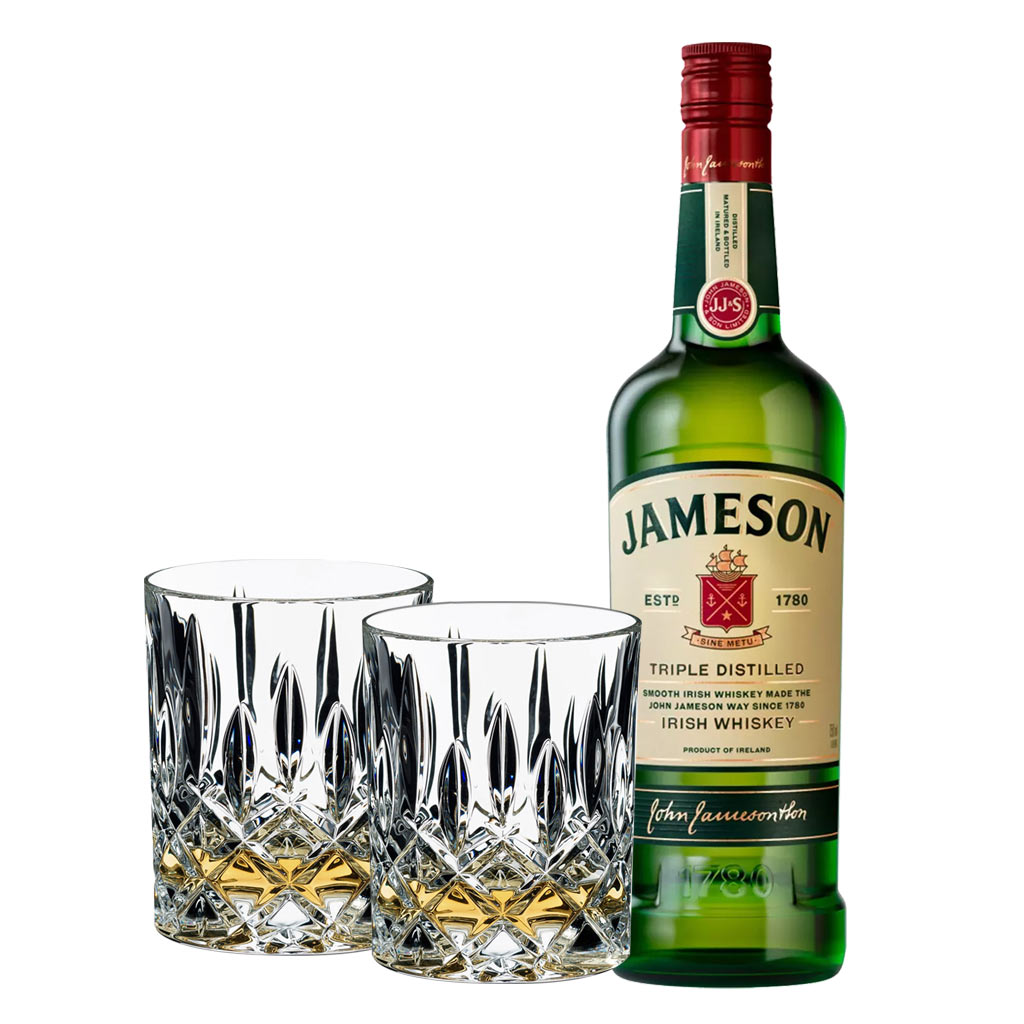 Jameson Whiskey And Riedel Glasses Gift Set